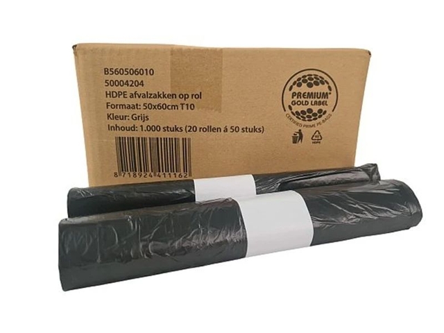 Pedaalemmerzak Vepa Bins 50x60cm HDPE T10 24L grijs