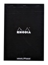 Schrijfblok Rhodia A4 dots 80 vel 80gr zwart