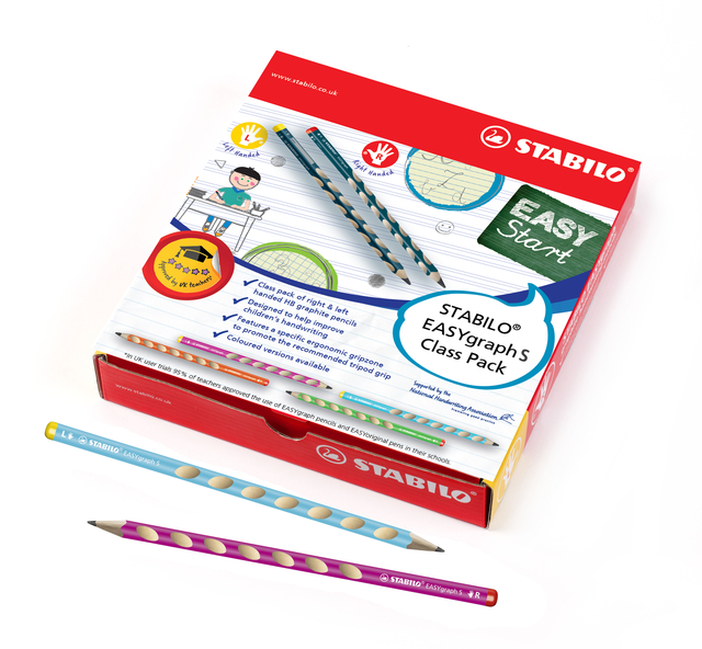 Potlood STABILO Easygraph grafiet 325 HB classpack à 48 stuks
