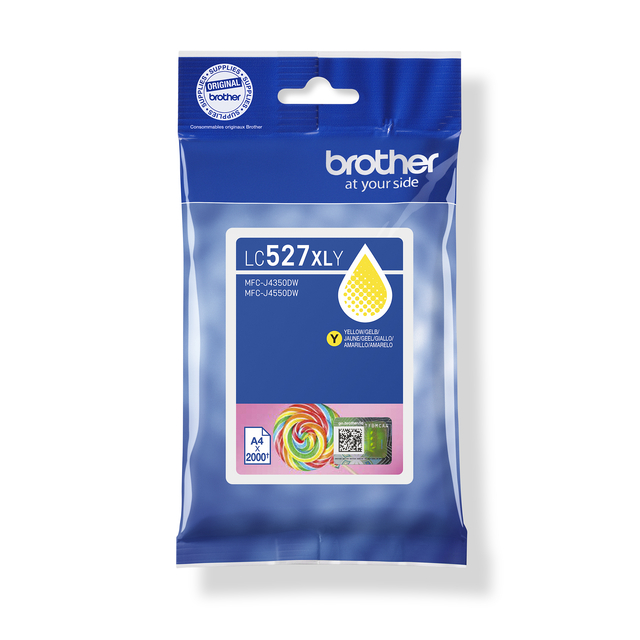 Inktcartridge Brother LC-527XLY geel