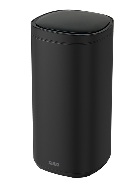 Afvalbak Desq Sensor 40 liter RVS zwart