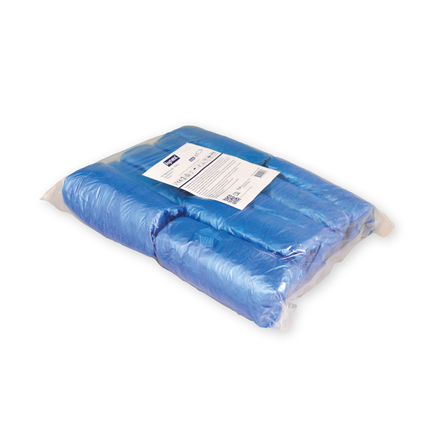 Mouwovertrek Hynex PE blauw 100 stuks