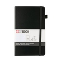 Notitieboek Sakura large 130x210mm lijn hard cover zwart