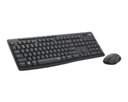 Toetsenbord- en muisset Logitech MK295 Silent draadloos QWERTY graphite