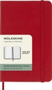Agenda 2027 Moleskine 12M Planner Weekly 7dagen/1pagina pocket hc scarlet red