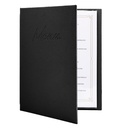 Menukaart Securit Signature A4 zwart