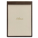 Menukaart Securit Signature klembord A4 donker hout grijs