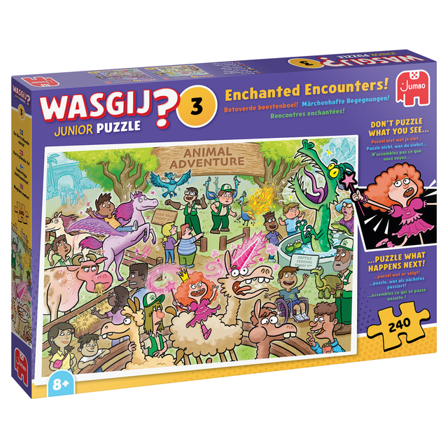 Puzzel Wasgij Junior 3 Betoverde beestenboel 240st