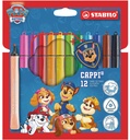 Viltstift STABILO Cappi + badge PAW Patrol 12st