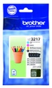 Inktcartridge Brother LC-3217 zwart + 3 kleuren