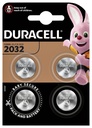 Batterij Duracell knoopcel 4xCR2032 lithium Ø20mm 3V-180mAh