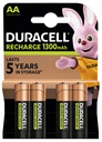 Batterij oplaadbaar Duracell 4xAA 1300mAh Plus