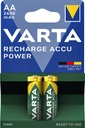 Batterij oplaadbaar Varta 2x AA 2600mAh ready2use