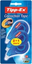 Correctietape Tipp-Ex zijwaarts 4.2mmx12m blister 2+1 gratis