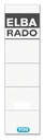 Rug-insteekkaart Elba Rado breed 44x159mm wit 10 stuks