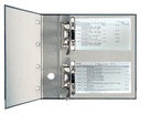 Ordner Leitz 1092 giro-bank met dubbele mechaniek 75mm karton A4 zwart
