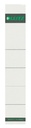 Rug-insteekkaart Leitz smal 32x191mm grijs 10 stuks