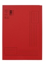 Vouwmap Quantore A4 ongelijke zijde 320gr rood