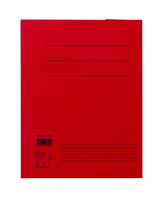 Dossiermap Quantore A4 320gr rood