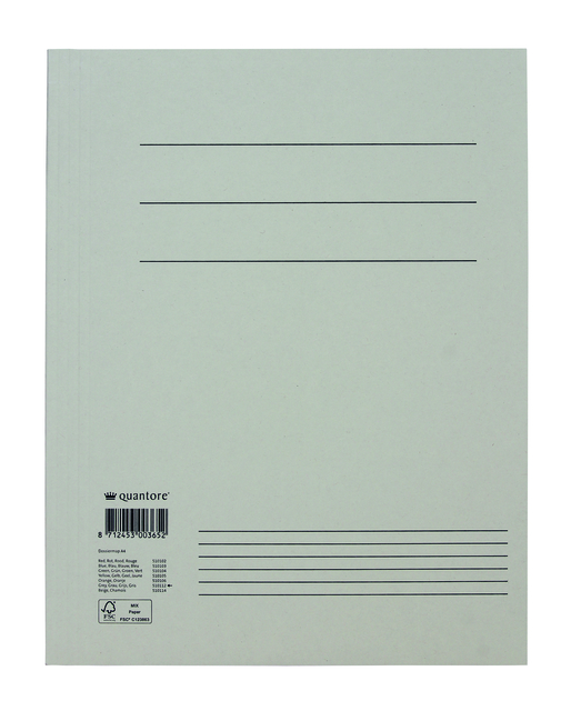 Dossiermap Quantore A4 300gr grijs