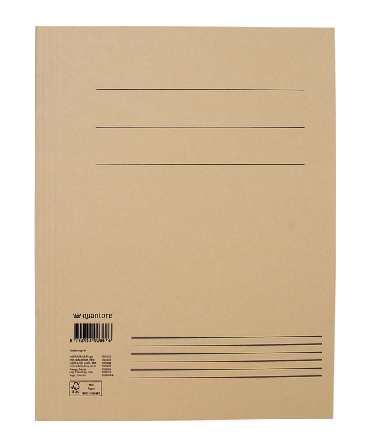 Dossiermap Quantore A4 250gr chamois