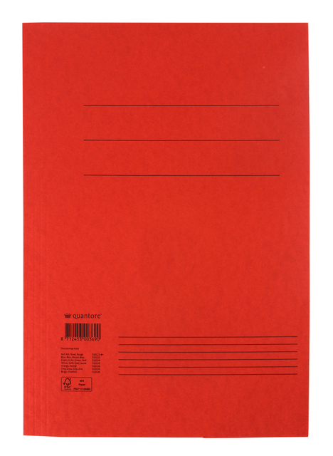 Dossiermap Quantore folio 320gr rood