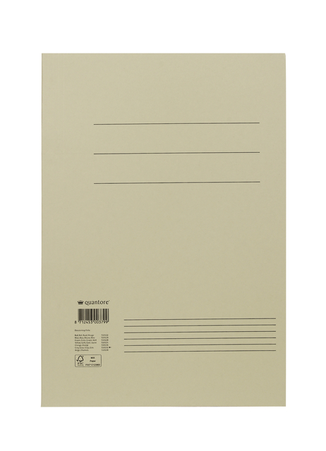 Dossiermap Quantore folio 320gr grijs