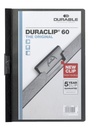 Klemmap Durable Duraclip A4 6mm 60 vellen zwart