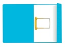 Clipmap Secolor Folio 100% gerecycled karton 250gr blauw