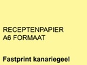 Receptpapier Fastprint A6 80gr kanariegeel 2000 vel