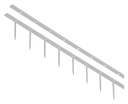 Surebindstrip GBC 25mm 10-pins wit 100 stuks