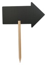 Krijtbord Securit pijl 440x270mm met houten pin