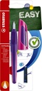 Vulpen STABILO Easybuddy linkshandig medium paars/magenta blister à 1 stuk