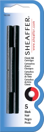 [609553] Inktpatroon Sheaffer skrip classic zwart blister à 5 stuks