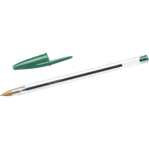 [616104] Balpen Bic Cristal medium groen