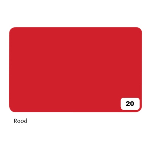 [141672] Fotokarton Folia 2-zijdig 50x70cm 300gr nr20 rood