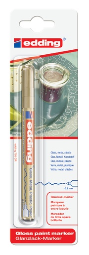 [630219] Viltstift edding 780 lakmarker rond 0.8mm goud blister à 1 stuk