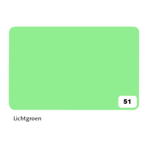 [141685] Fotokarton Folia 300gr 50x70cm 10vel 51 lichtgroen