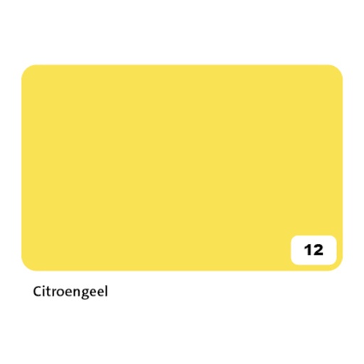 [141695] Fotokarton Folia 2-zijdig 50x70cm 300gr nr12 citroengeel