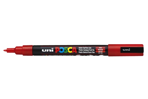 [630958] Verfstift Posca PC3M fijn rood