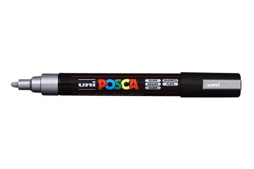 [630964] Verfstift Posca PC5M medium zilver