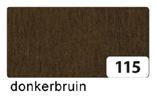 [141867] Crêpepapier Folia 50x250cm 10vel 115 chocoladebruin