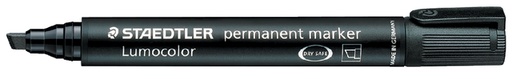 [631371] Viltstift Staedtler Lumocolor 350 permanent schuin zwart