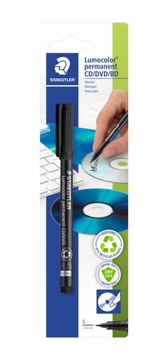 [631375] Cd marker Staedtler zwart 0.4mm