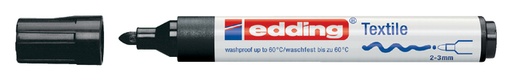 [631431] Viltstift edding 4500 textiel rond 2-3mm zwart