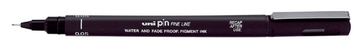 [632602] Fineliner Uni-ball Pin 0.05mm zwart