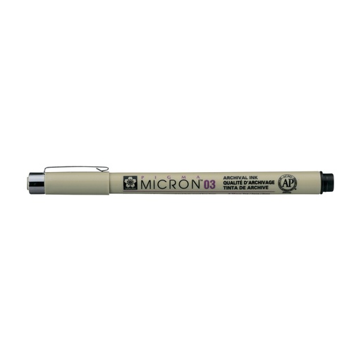 [632611] Fineliner Sakura Pigma Micron 03 0.35mm zwart