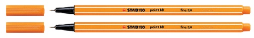 [633167] Fineliner STABILO point 88/89 fijn donker oker