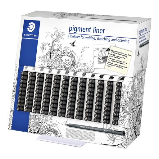 [633238] Fineliner Staedtler pigment 308 display à 120st ass