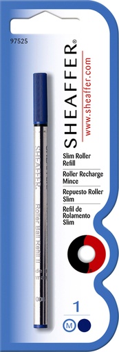 [637953] Rollerpenvulling Sheaffer slim medium blauw blister à 1 stuk